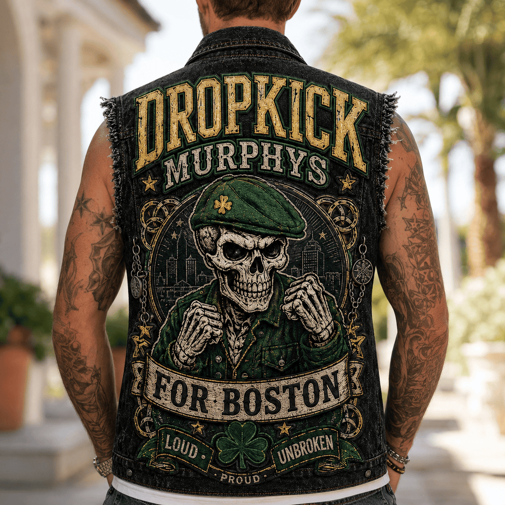 DKMP PREMIUM DENIM VEST LNTH