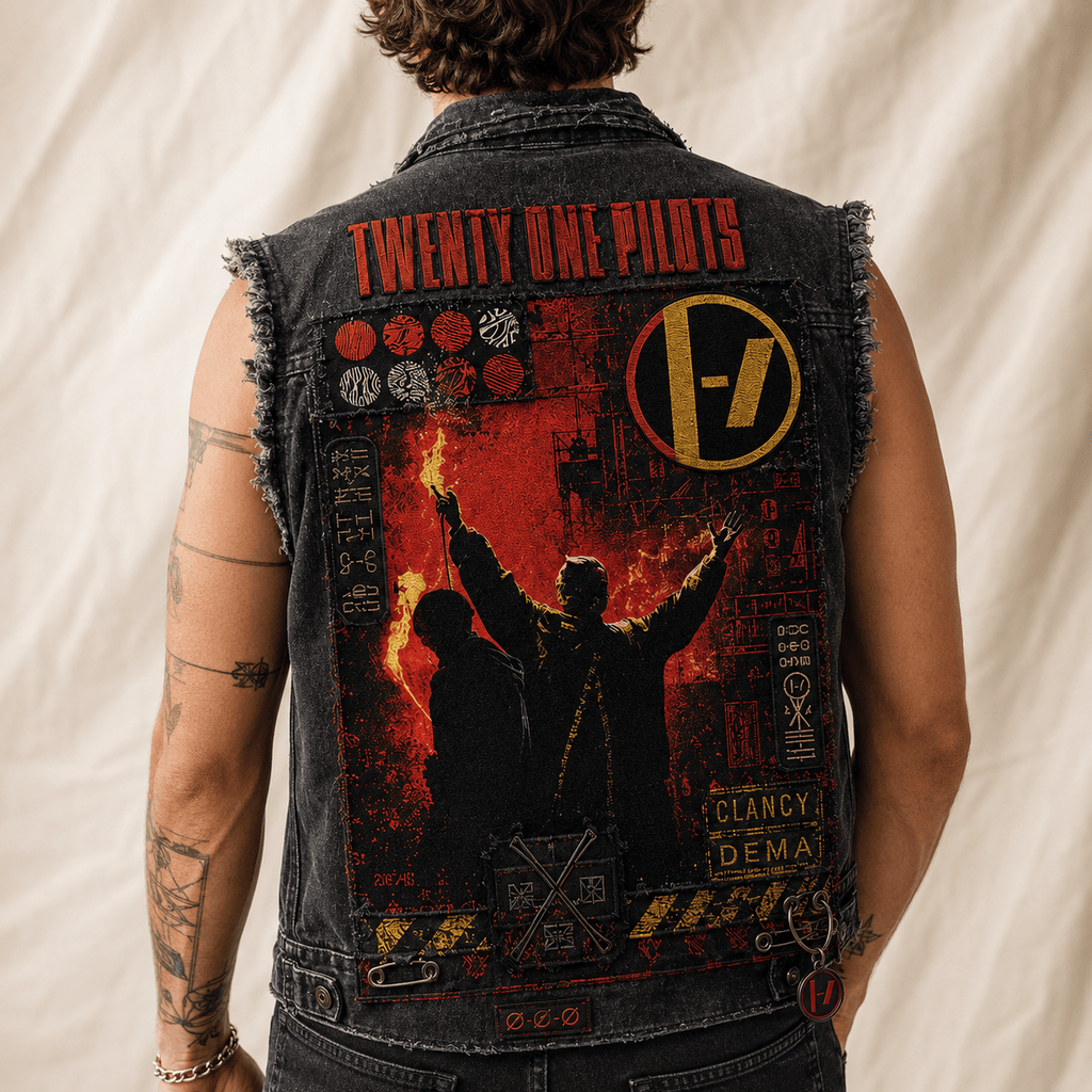TOP PREMIUM DENIM VEST NVH