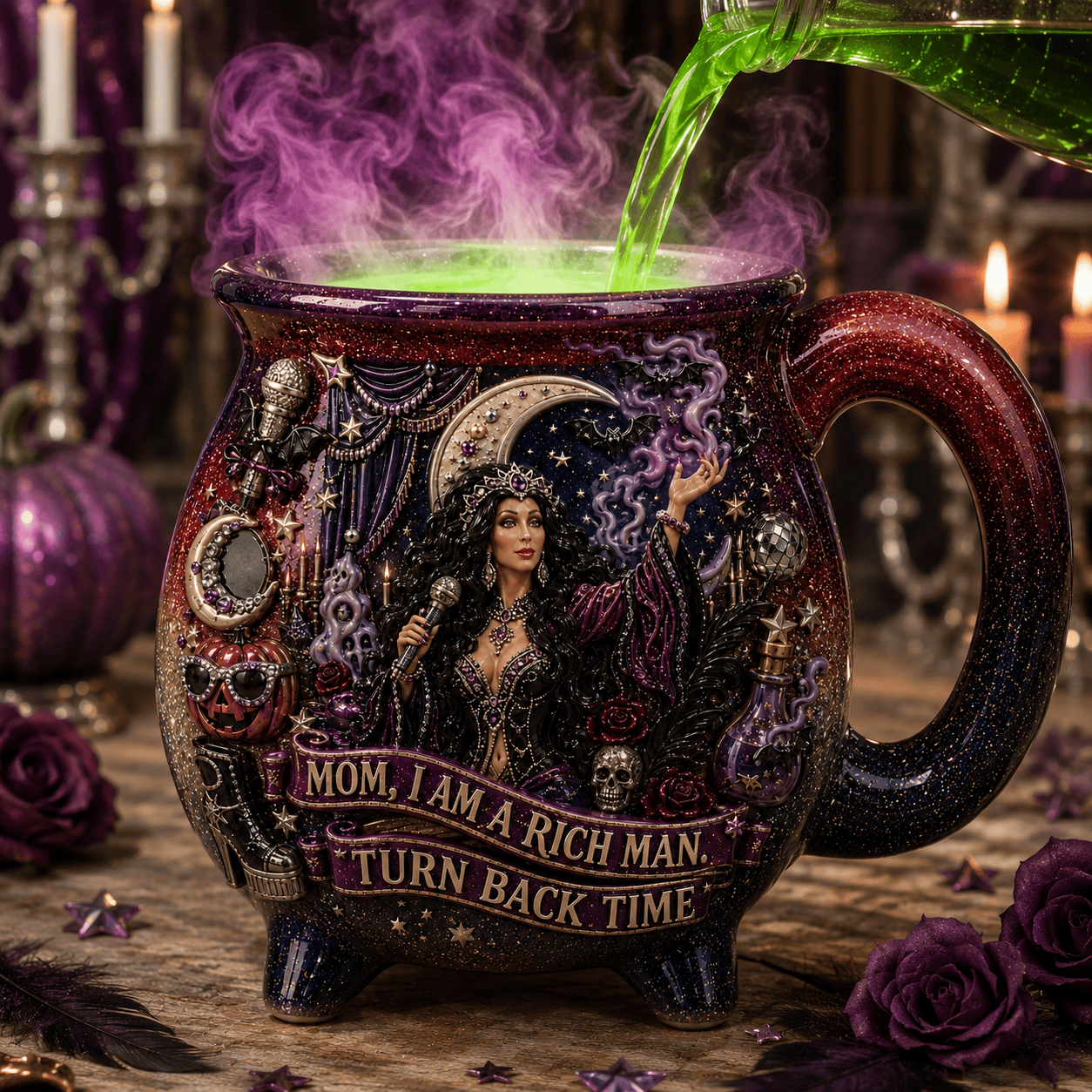 Premium CHER Witch Cauldron Mug TTNL