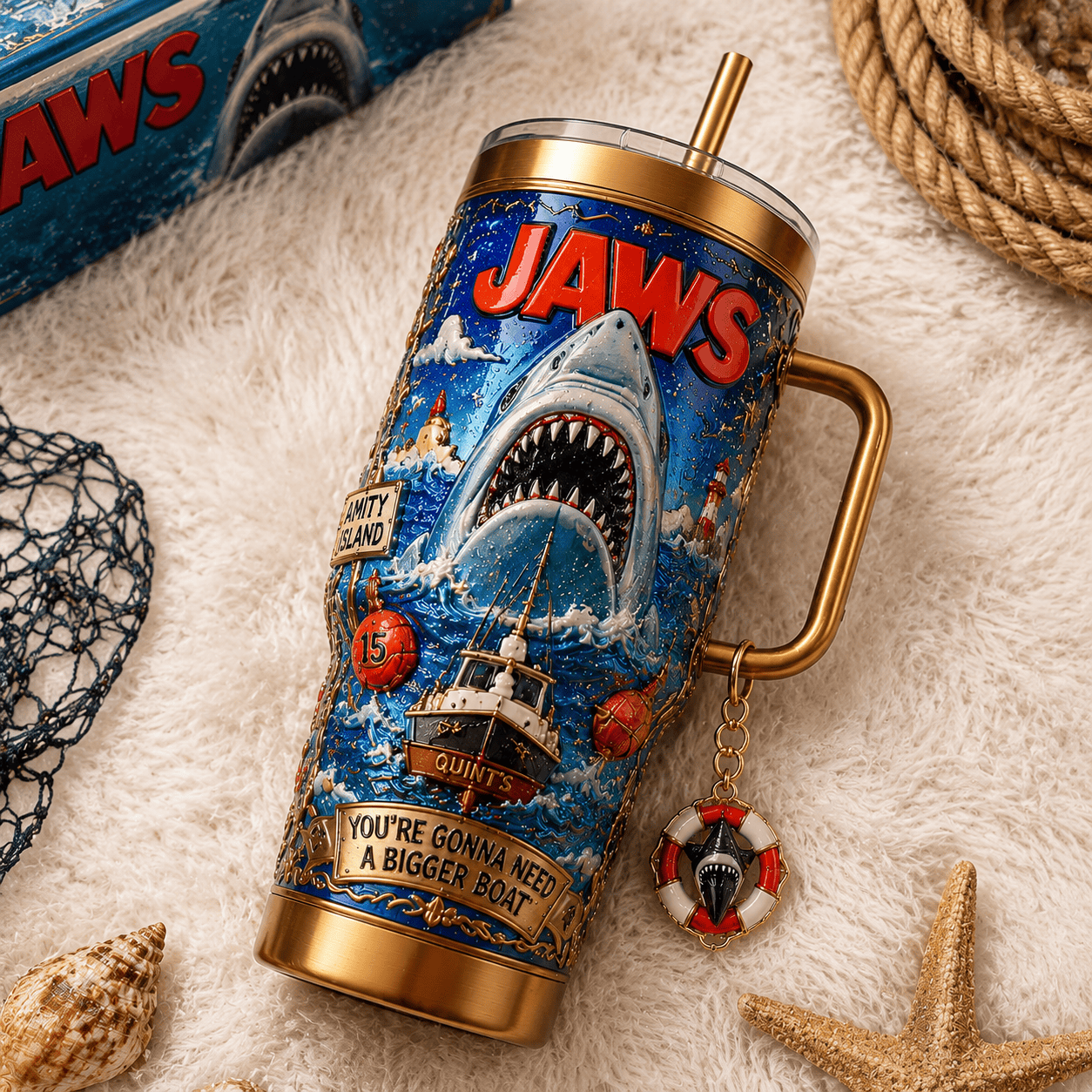 JAWS 40oz Tumbler With Handle TTNL