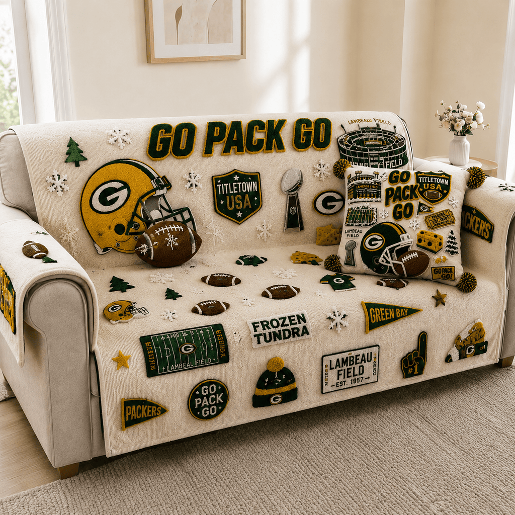 GBP Tufted Sofa Cover & Pillow Set DNBN