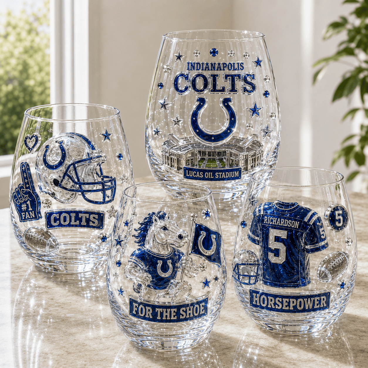 Premium IPC Stemless Wine Glass Set BMD
