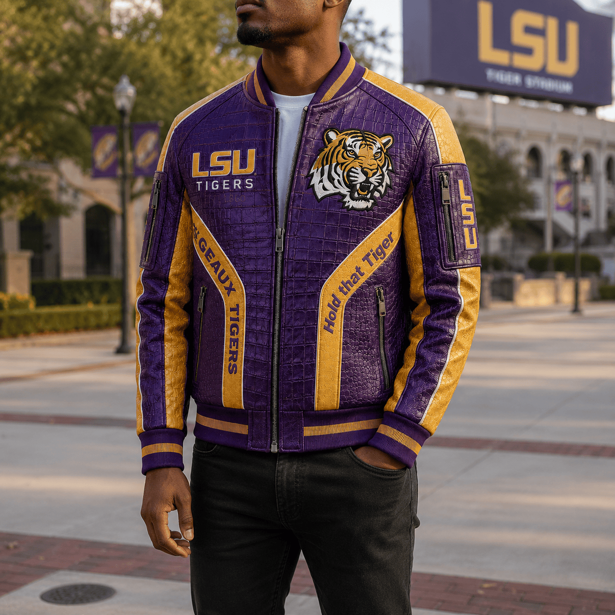 Premium LSU Leather Zipper Jacket TNSM