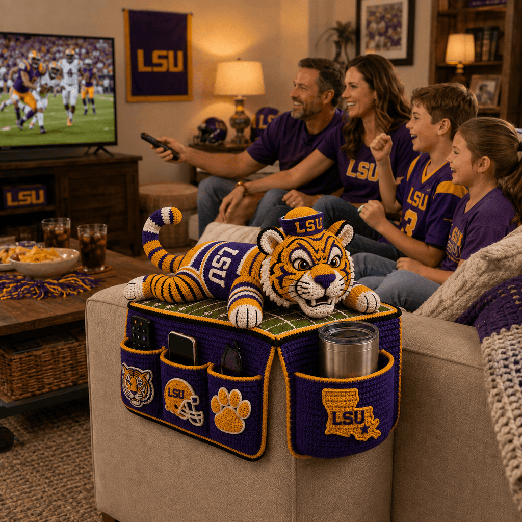 Premium LSU Sofa Armrest Organizer TTTT