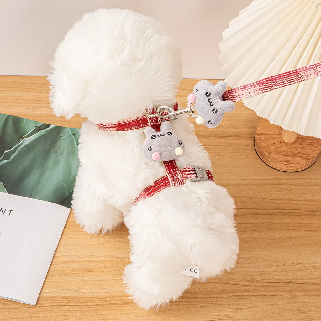 Cat Harness and Leash Sets Adjustable Dog Harness for Small Dog Pet Harness Out Walking Dog Strap Cat Accessory